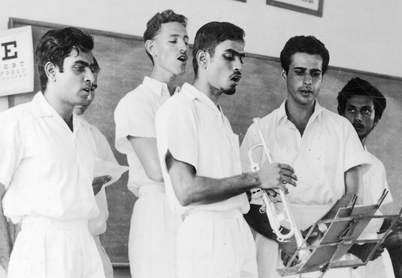 Promesse, Norman, Victor, Behram & Pratik as part of the Ashram Band