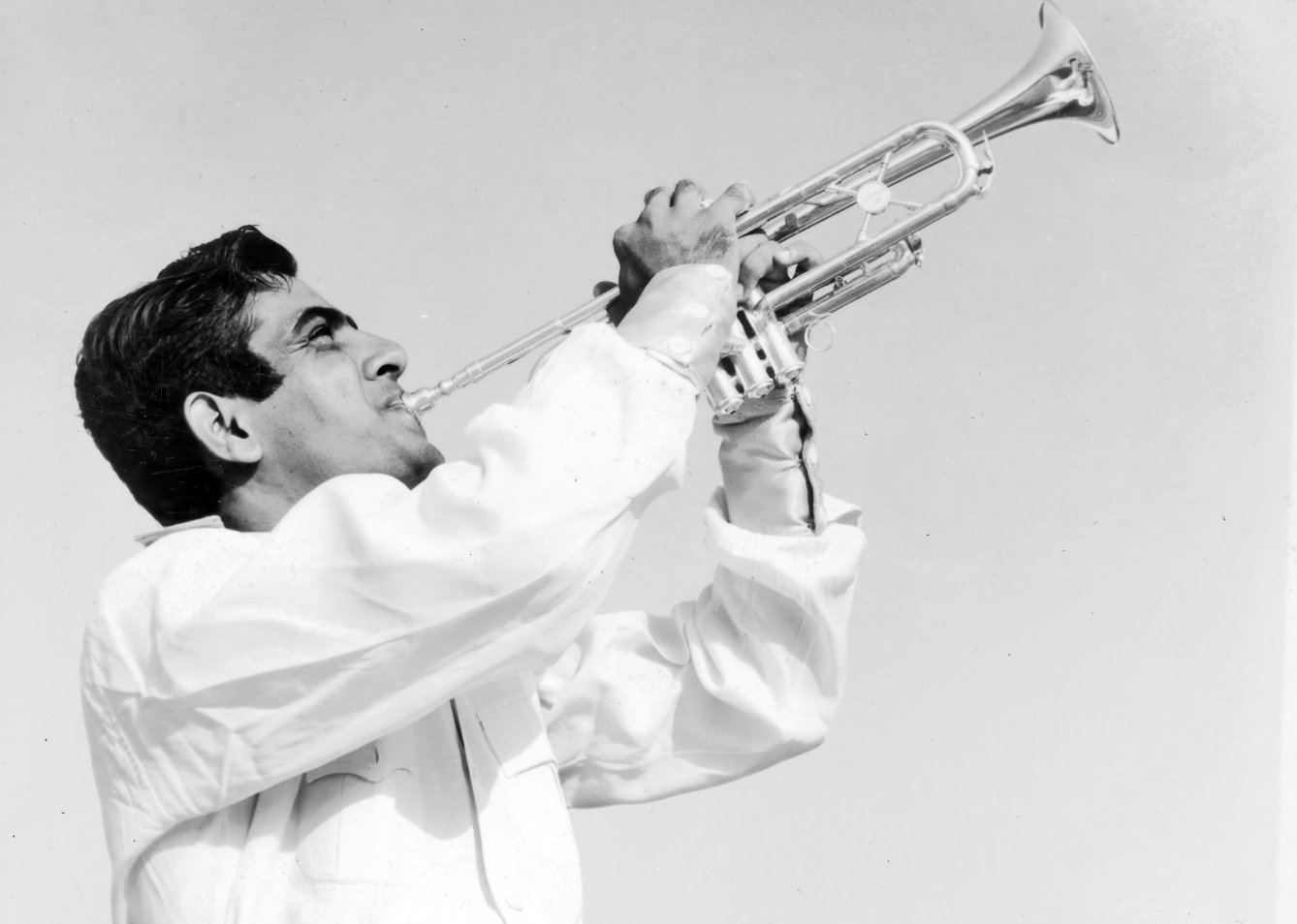 Promesse with his trumpet