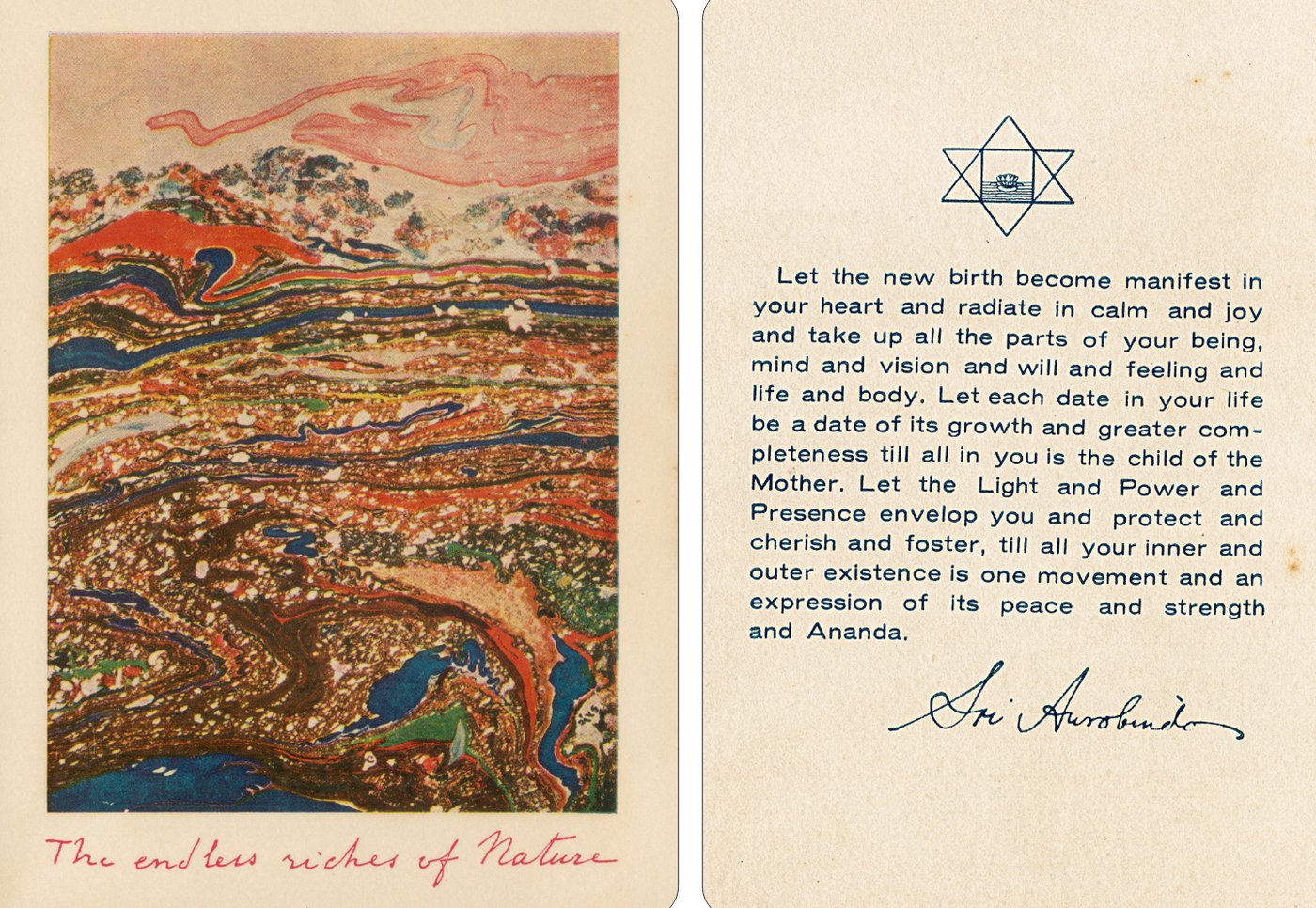 The Mother's birthday card to Promesse, 23 December 1966