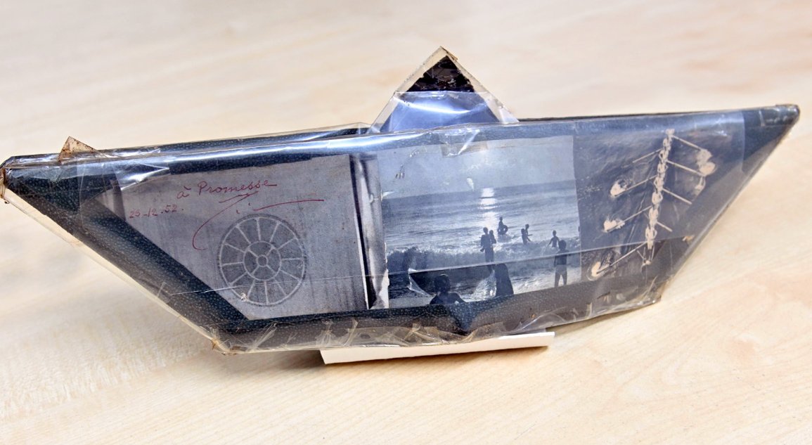 This Paper-Boat was given to Promesse on one of his birthdays
