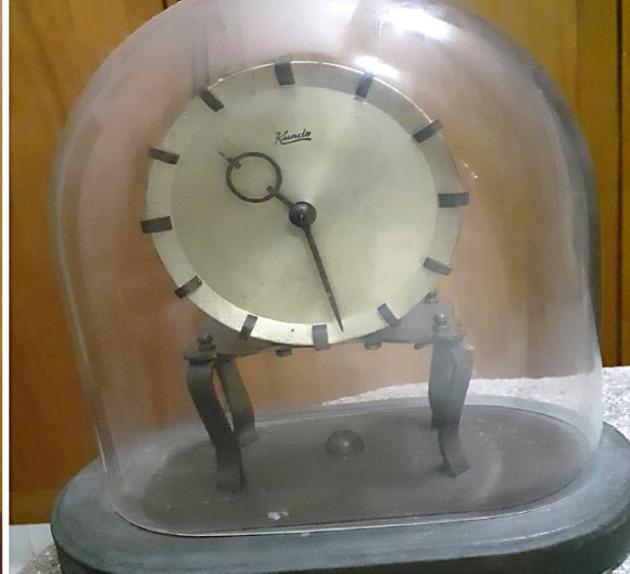 A domed anniversary clock from Promesse's collection