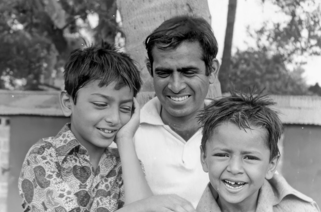 Promesse with his nephews, Pranjal & Riju