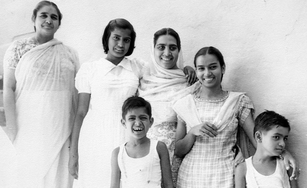 Top, L to R - Dayawati, Chitra, Pyari Chachi, Lata, Bottom, L to R - Promesse, Victor