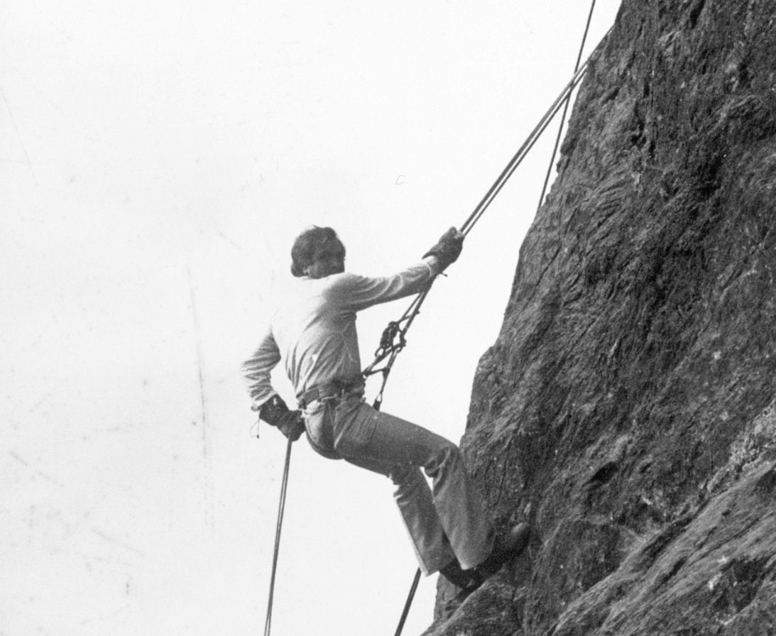 Promesse at Rock Climbing, Nainital (Dec. 1982)